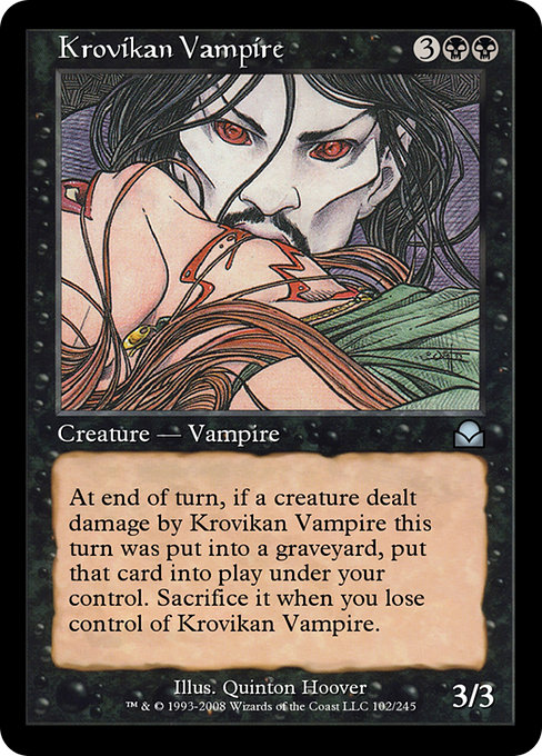 Krovikan Vampire - Masters Edition II Uncommon Card