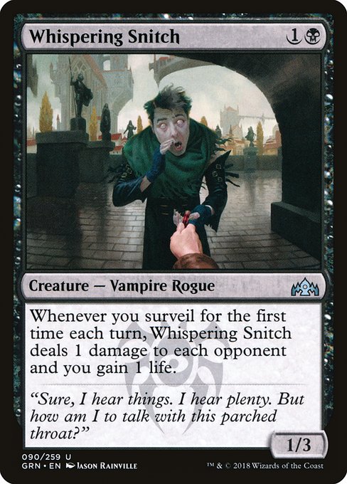 Whispering Snitch - Guilds of Ravnica Uncommon Card