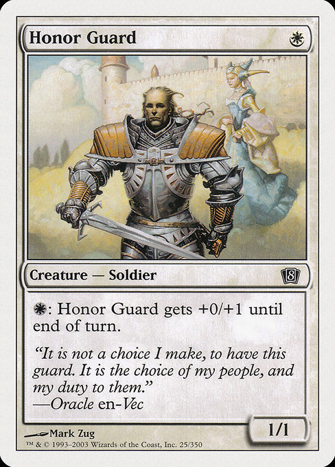 Honor Guard - Eighth Edition Common Card