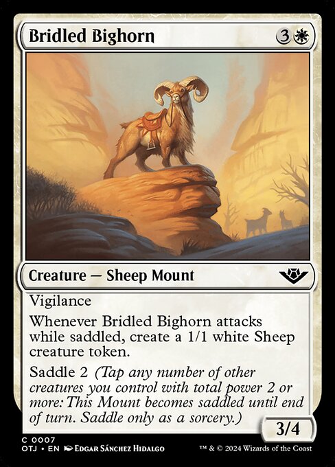 Bridled Bighorn - Outlaws of Thunder Junction Common Card
