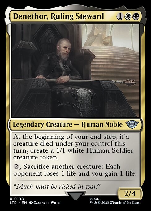 Denethor, Ruling Steward - The Lord of the Rings: Tales of Middle-earth Uncommon Card