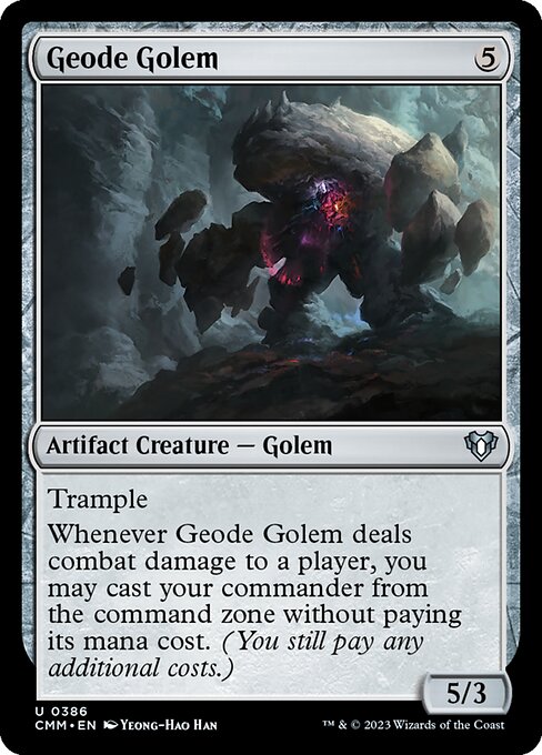 Geode Golem - Commander Masters Uncommon Card