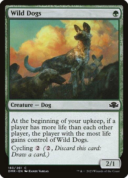 Wild Dogs - Dominaria Remastered Common Card