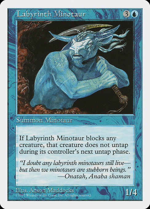 Labyrinth Minotaur - Fifth Edition Common Card