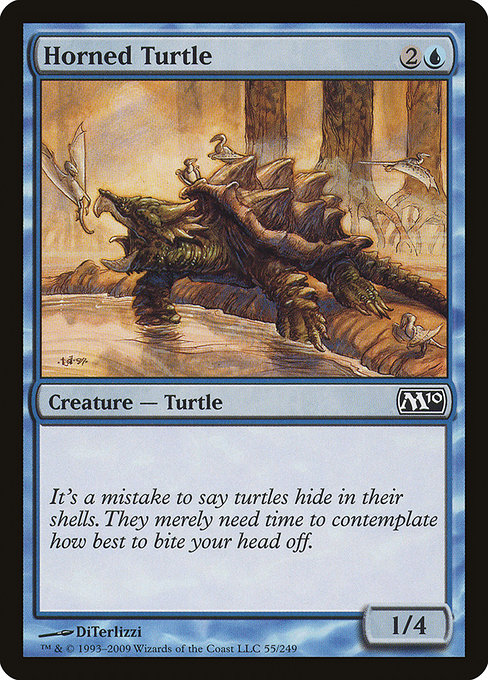 Horned Turtle - Magic 2010 Common Card