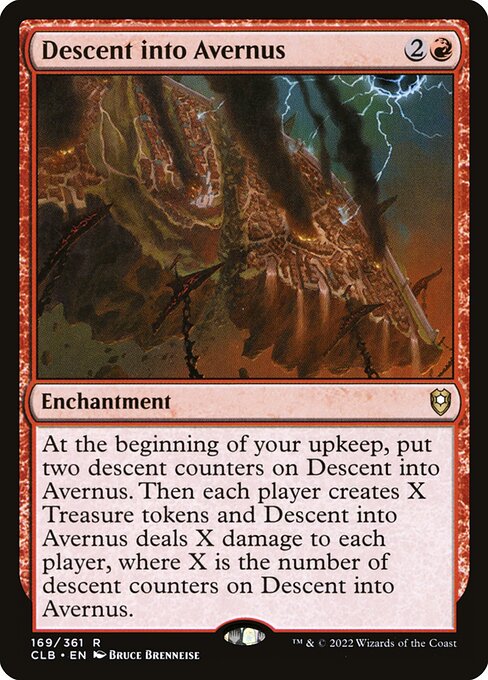 Descent into Avernus - Commander Legends: Battle for Baldur's Gate Rare Card
