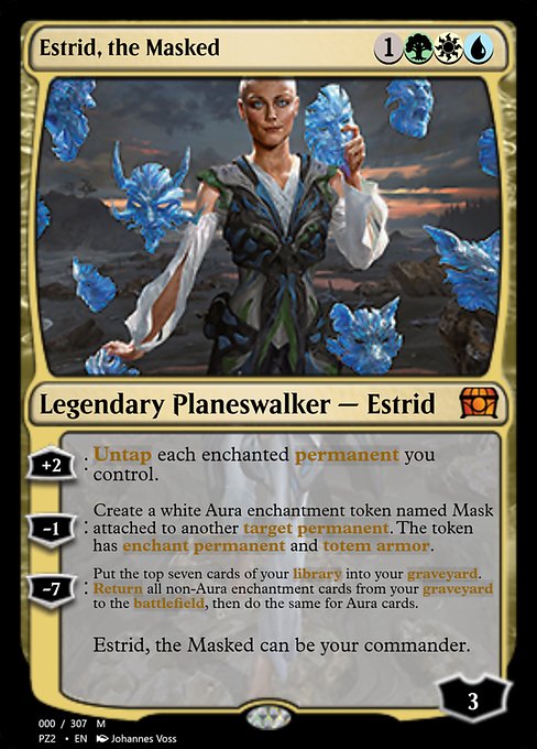 Estrid, the Masked - Treasure Chest Mythic Card