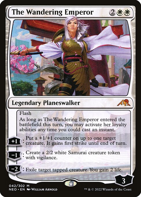 The Wandering Emperor - Kamigawa: Neon Dynasty Mythic Card