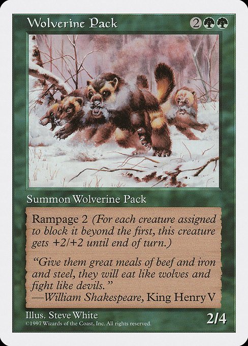 Wolverine Pack - Fifth Edition Uncommon Card