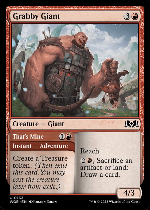 Grabby Giant // That's Mine - Wilds of Eldraine Common Card