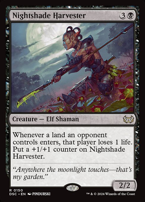 Nightshade Harvester - Duskmourn: House of Horror Commander Rare Card