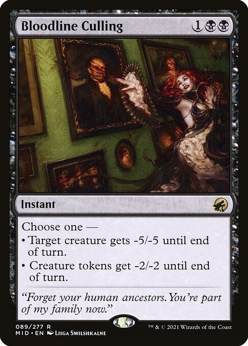 Bloodline Culling - Innistrad: Midnight Hunt Rare Card