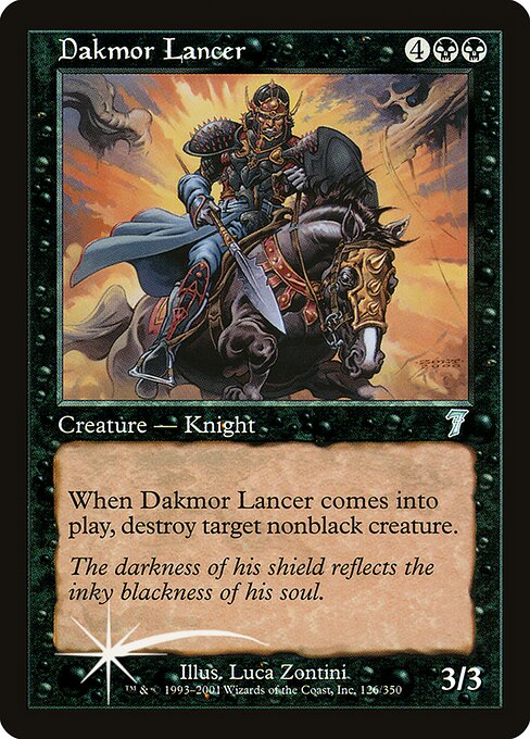 Dakmor Lancer - Seventh Edition Uncommon Card
