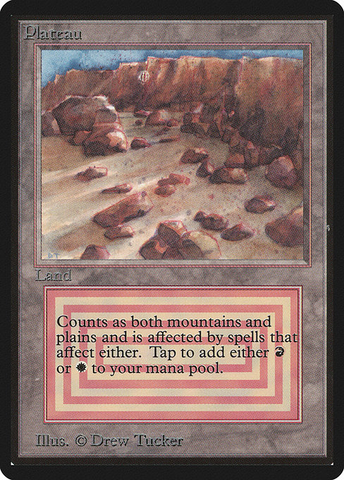 Plateau - Limited Edition Beta Rare Card