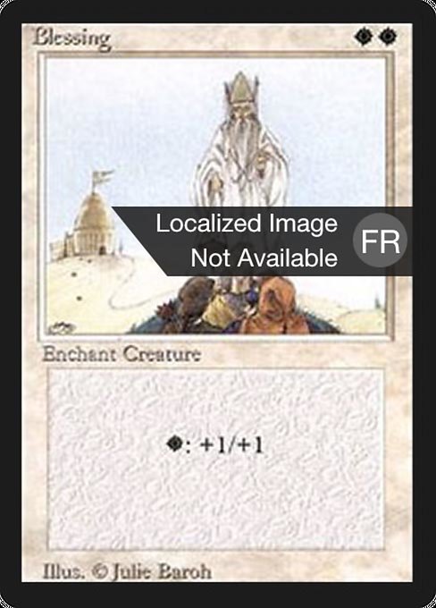 Blessing - Foreign Black Border Rare Card