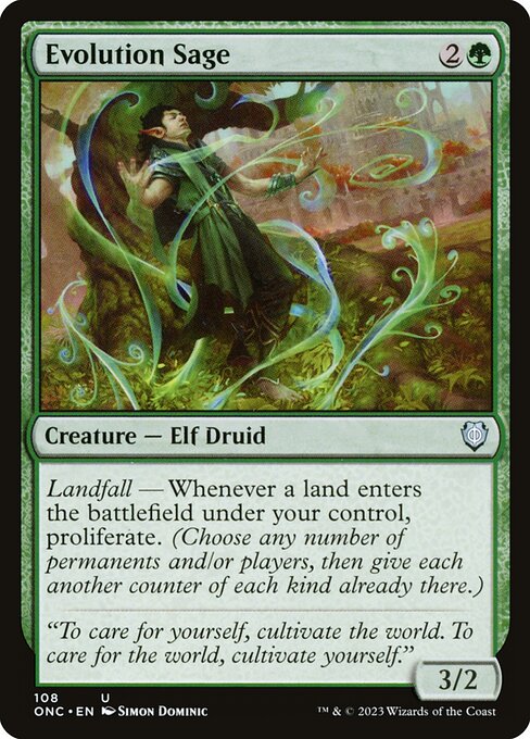 Evolution Sage - Phyrexia: All Will Be One Commander Uncommon Card