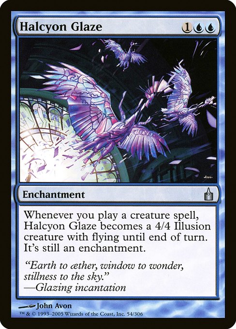 Halcyon Glaze - Ravnica: City of Guilds Uncommon Card