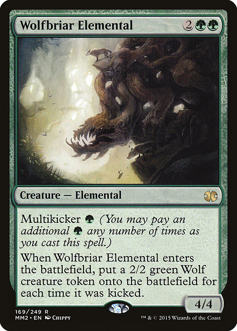 Wolfbriar Elemental - Modern Masters 2015 Rare Card