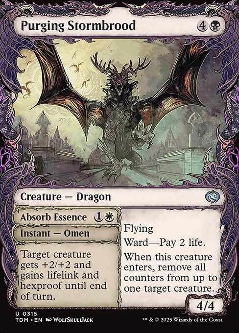 Purging Stormbrood // Absorb Essence - Tarkir: Dragonstorm Uncommon Card