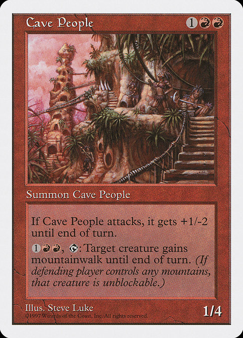 Cave People - Fifth Edition Uncommon Card