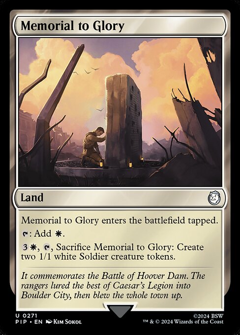 Memorial to Glory - Fallout Uncommon Card