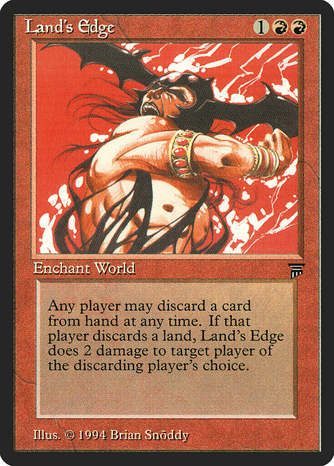 Land's Edge - Legends Rare Card