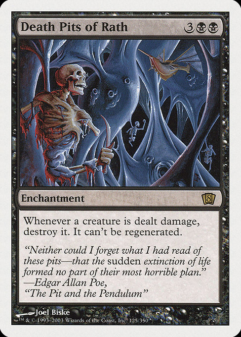 Death Pits of Rath - Eighth Edition Rare Card