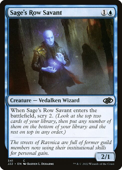 Sage's Row Savant - Jumpstart 2022 Common Card