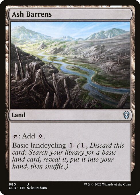 Ash Barrens - Commander Legends: Battle for Baldur's Gate Uncommon Card