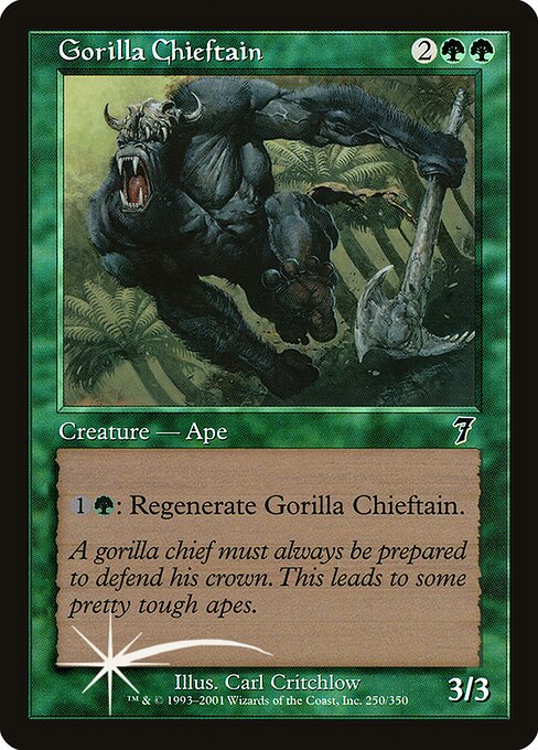 Gorilla Chieftain - Seventh Edition Common Card
