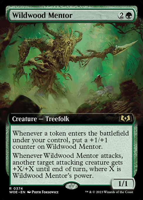 Wildwood Mentor - Wilds of Eldraine Rare Card