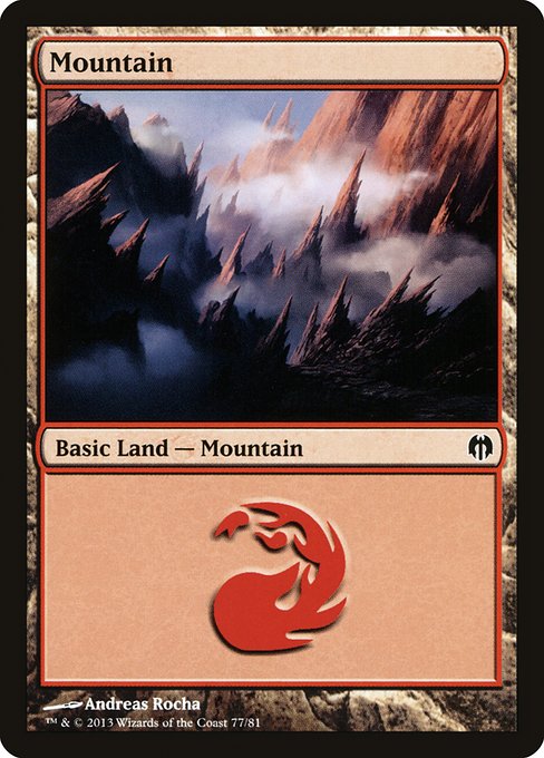 Mountain - Duel Decks: Heroes vs. Monsters Common Card