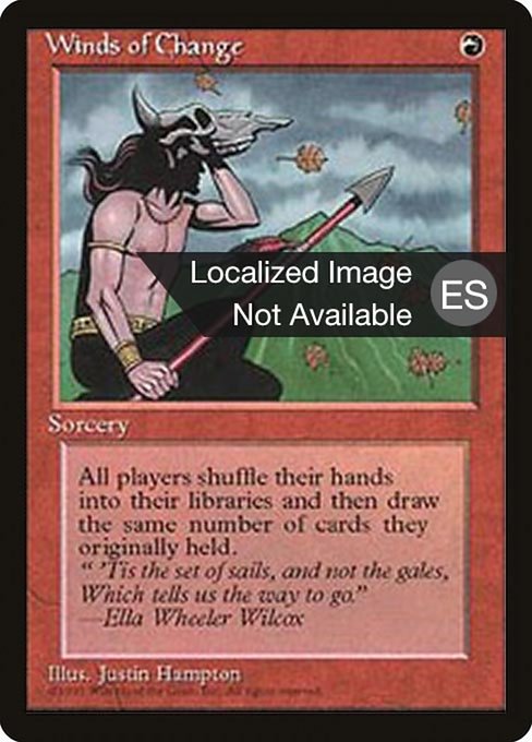Winds of Change - Fourth Edition Foreign Black Border Rare Card