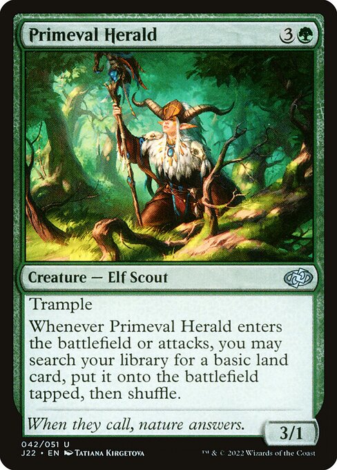 Primeval Herald - Jumpstart 2022 Uncommon Card