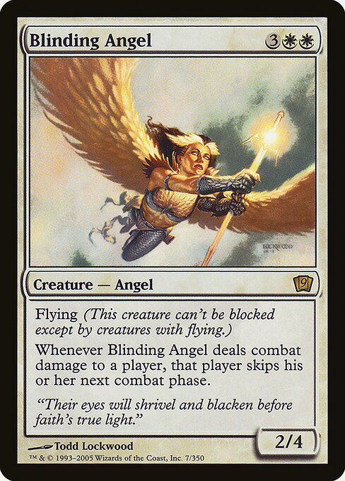 Blinding Angel - Ninth Edition Rare Card
