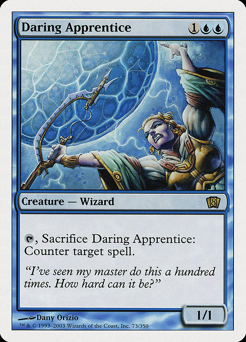 Daring Apprentice - Eighth Edition Rare Card
