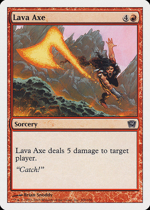 Lava Axe - Ninth Edition Common Card
