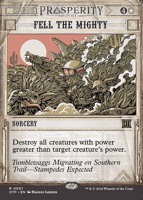 Fell the Mighty - Breaking News Rare Card