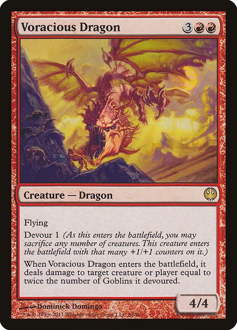Voracious Dragon - Duel Decks: Knights vs. Dragons Rare Card