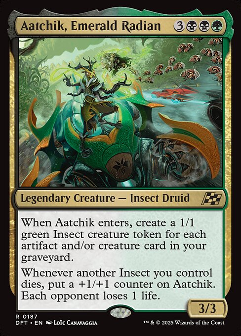 Aatchik, Emerald Radian - Aetherdrift Rare Card