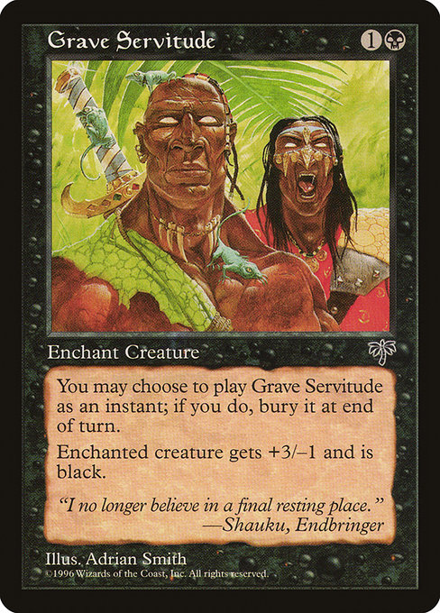 Grave Servitude - Mirage Common Card
