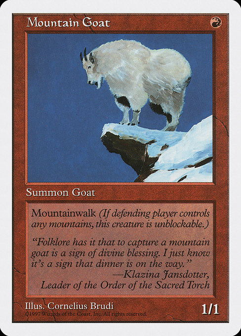 Mountain Goat - Fifth Edition Common Card