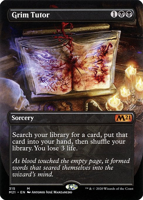 Grim Tutor - Core Set 2021 Mythic Card