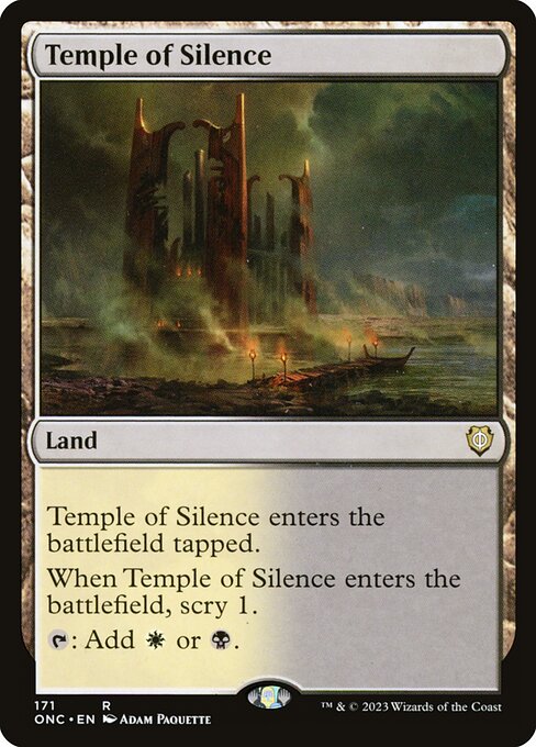 Temple of Silence - Phyrexia: All Will Be One Commander Rare Card