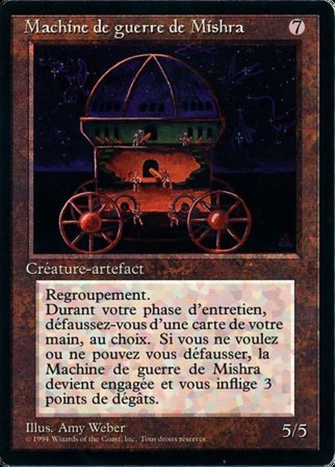 Mishra's War Machine - Foreign Black Border Rare Card