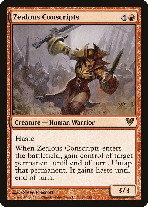 Zealous Conscripts - Avacyn Restored Rare Card
