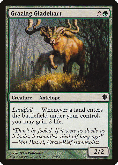 Grazing Gladehart - Commander 2013 Common Card