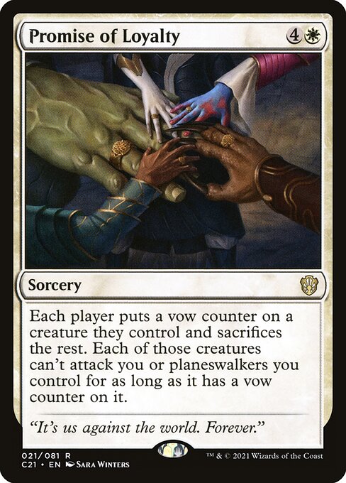 Promise of Loyalty - Commander 2021 Rare Card