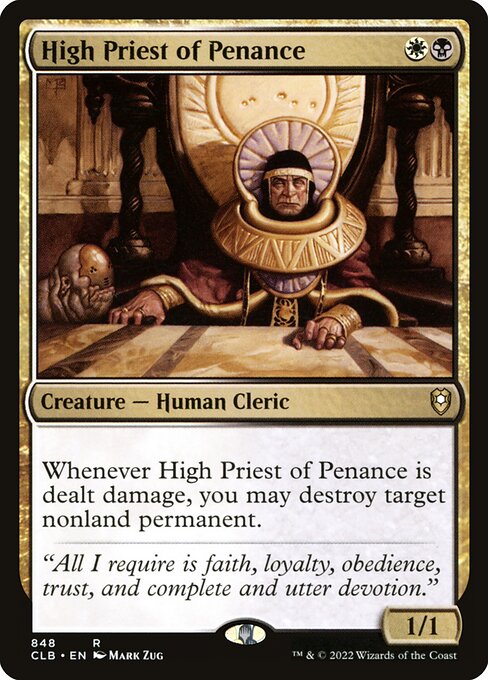 High Priest of Penance - Commander Legends: Battle for Baldur's Gate Rare Card