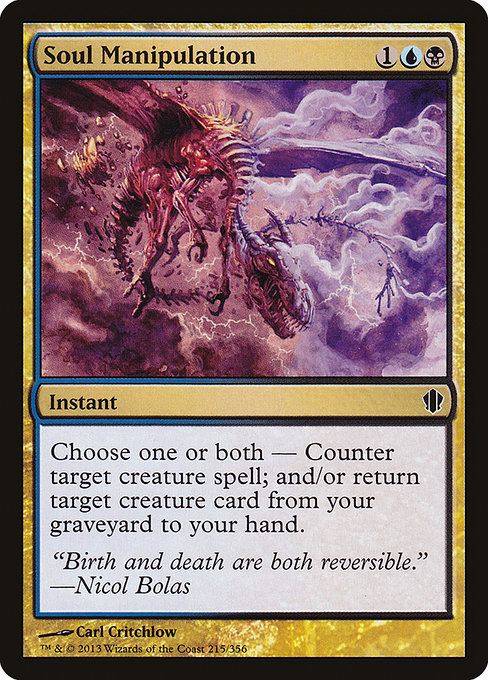 Soul Manipulation - Commander 2013 Common Card